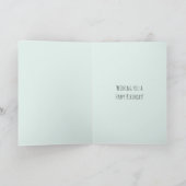 Carte Fraises au Chocolat Rose Menthe (Intérieur)