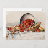 Carte Fraises et bananes dans un panier | E. Meyner (Devant / Derrière)