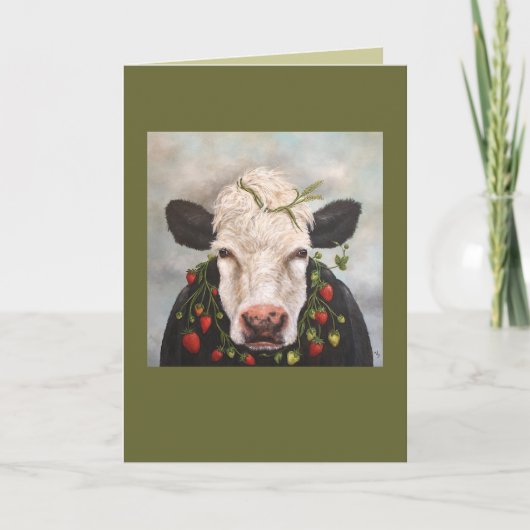 Carte Fraises et crème (Devant)