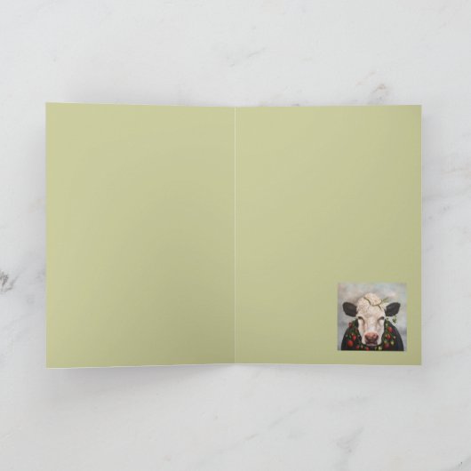 Carte Fraises et crème (Intérieur)