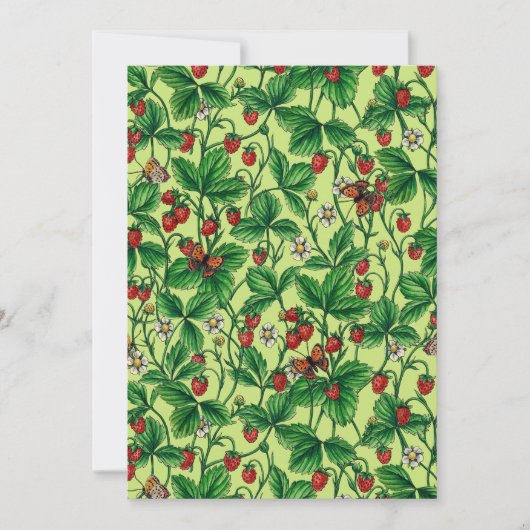 Carte Fraises sauvages sur miellerie (Devant)