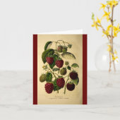 Carte Framboise (Fleur jaune)