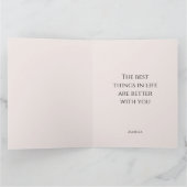 Carte Framboises roses à l'aquarelle Joyeuse Saint-Valen (Intérieur)