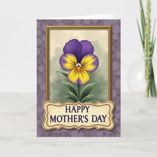 Carte Framed Floral Mothers Day Card (Devant)