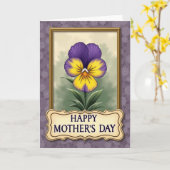 Carte Framed Floral Mothers Day Card (Fleur jaune)