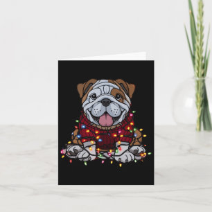 Carte Français Bulldog Christmas Jote Père Noël Pet Pour