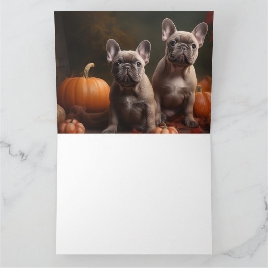 Carte Français Chien Chien Chien Chien Chien Puppy Autom (Intérieur)