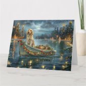 Carte Français Setter Christmas Festive Voyage (Devant)