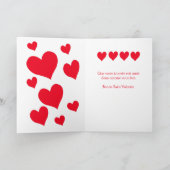 Carte française de Saint-Valentin pour la fille (Intérieur)