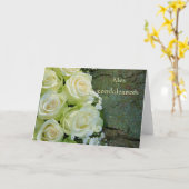 Carte Française Sympathy, Mes Condoleances (Fleur jaune)