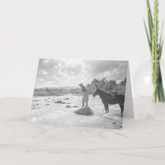 Carte Frances Phelps Belden pêche à la mouche dans la ri (Devant)