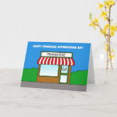 Carte Franchise Appréciation Day Cartoon Business (Fleur jaune)