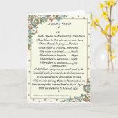 Carte francis=florentine simple de =pope de St Francis (Fleur jaune)