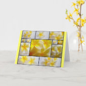 Carte Frangipanis (Fleur jaune)