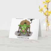 Carte "Franken Cow" Dons et Objets de collection d'Hallo (Fleur jaune)