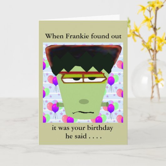 Carte Frankenstein (Fleur jaune)