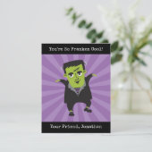 Carte Frankenstein Halloween (Debout devant)