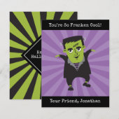 Carte Frankenstein Halloween (Devant / Derrière)