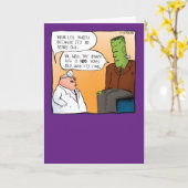 Carte Frankensteins Doctor Get Well Bientôt Card (Fleur jaune)