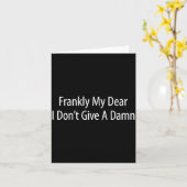 Carte Frankly My Dear I Don't Give A -  (Fleur jaune)