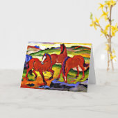 Carte Franz Marc - Chevaux de pâturage IV.1911 (Fleur jaune)