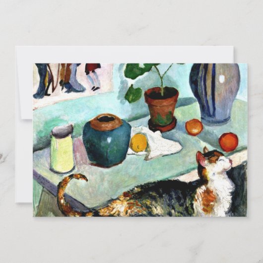 Carte Franz Marc - Vie morte avec chat (Devant)