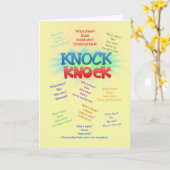 Carte Frappe de frappe (Fleur jaune)