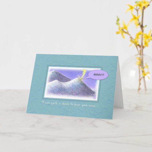 Carte Frappe de la foudre Félicitations Nouveau travail (Fleur jaune)