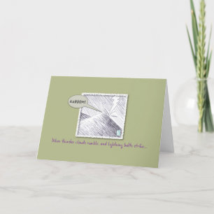 Carte Frappe de la foudre Humoristique Inspiration