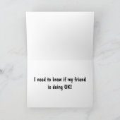 CARTE FRAPPÉ ET PRÉOCCUPÉ (Intérieur)