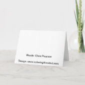 Carte Frappe-moi encore par Chris Pearson (Dos)