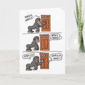 Carte Frapper Gorilla Vous-Même Un Steak (Devant)