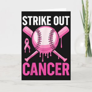 Carte Frapper le cancer Baseball de sensibilisation au c