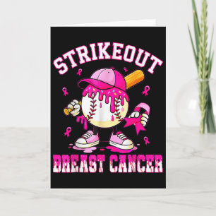 Carte Frapper le cancer du sein Baseball Drip P