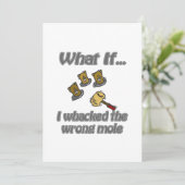 Carte frapper une taupe (Debout devant)