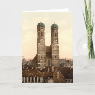 Carte Frauenkirche, Munich, Bavière, Allemagne