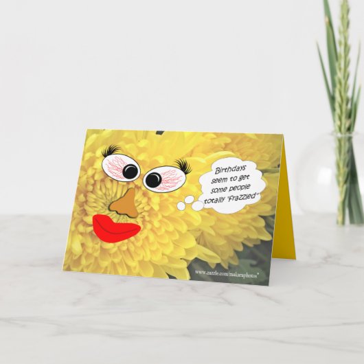Carte Frazzled Birthday personnaliser (Devant)