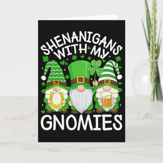 Carte Fredonnements avec mon St. Patricks Day Gnome Gnom (Devant)