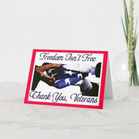 Carte freedom_is_not_free (Devant)