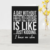 Carte Freestyle Football drôle idée cadeau (Fleur jaune)