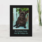 Carte French Bulldog Birthday Card Drôle (Devant)