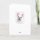 Carte French Bulldog (Cream/White) Painting - Dog Art (Dos)