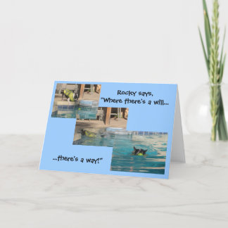 Carte French Bulldog Encouragement Card