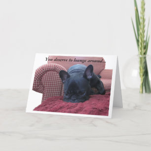 Carte French Bulldog Father's Day Card