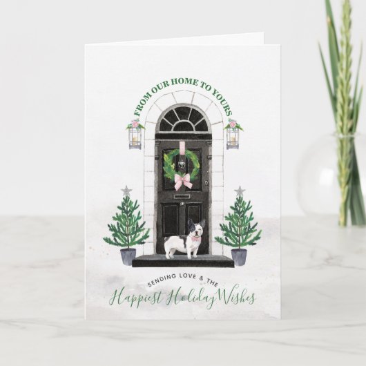 Carte French Bulldog Holiday Card Frenchie (Devant)