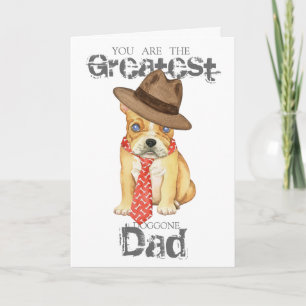 Carte French Bulldog Papa