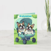 Carte French Bulldog Stroller (Devant)