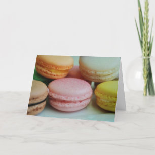 Carte French macaron greeting card