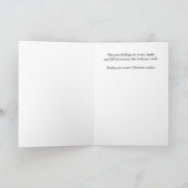 Carte Frenchie Christmas Card – Puppy on Pillow (Intérieur)