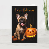 Carte Frenchie Halloween (Devant)